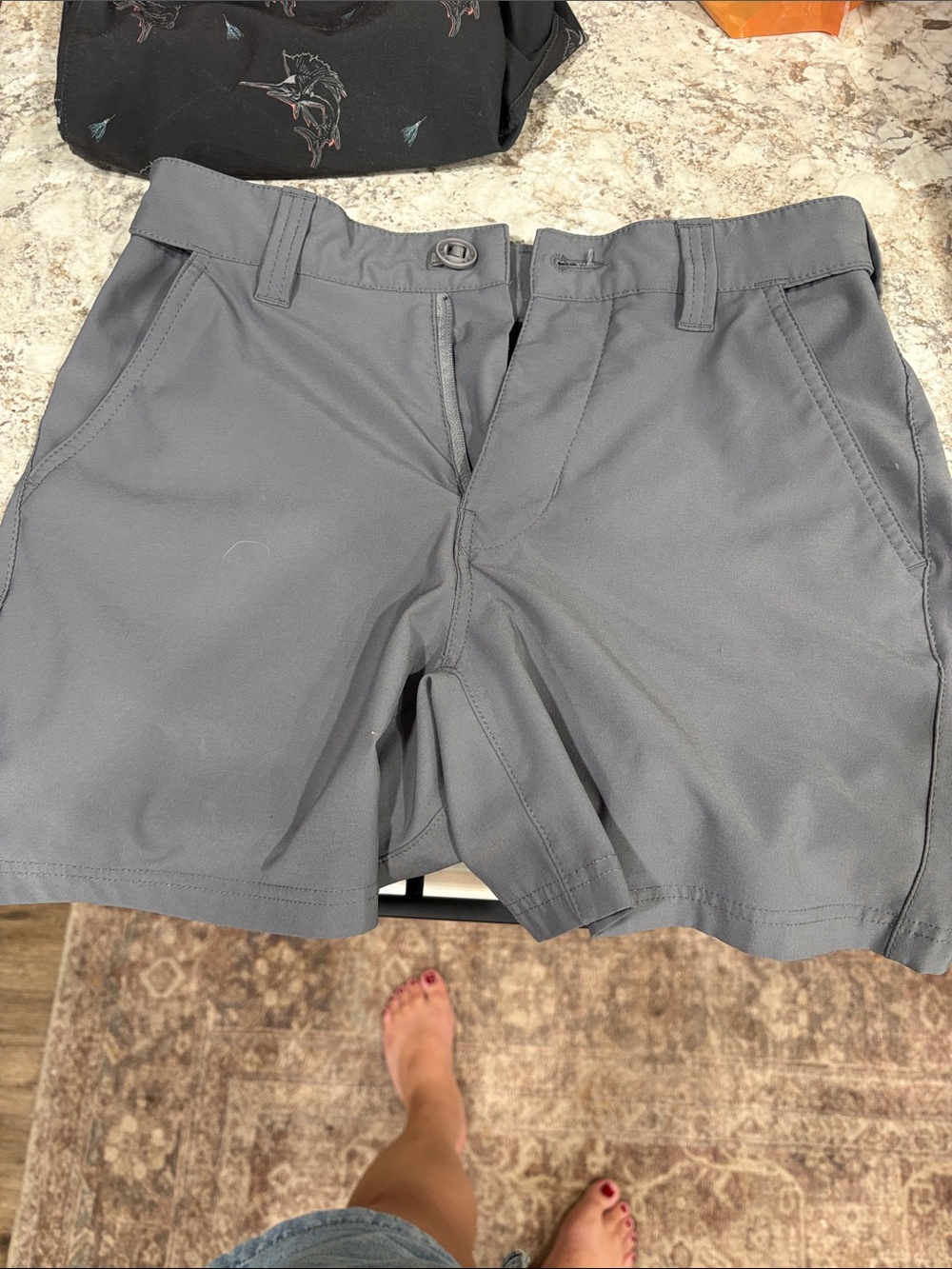 Huk Kids Gray Performance Shorts